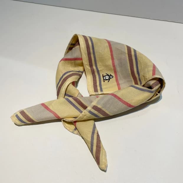 먼싱웨어 00s 재팬 자수 로고 쁘띠 손수건 A1378