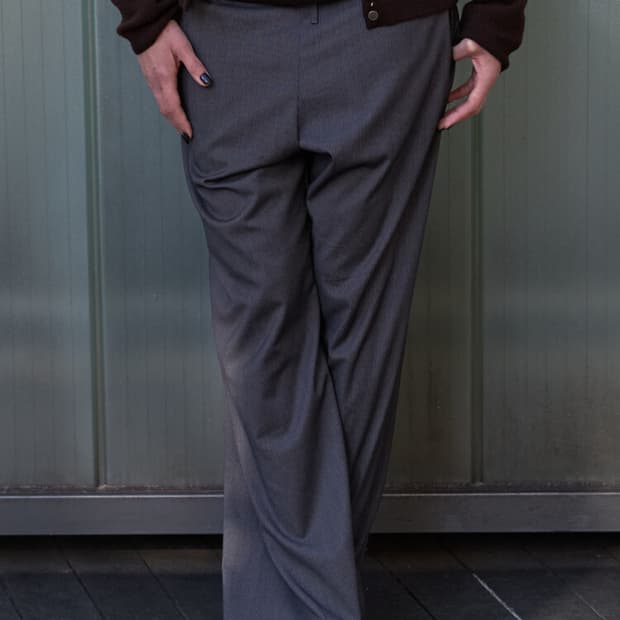 머듈 파자마 팬츠 (2사이즈)그레이 스트라이프  