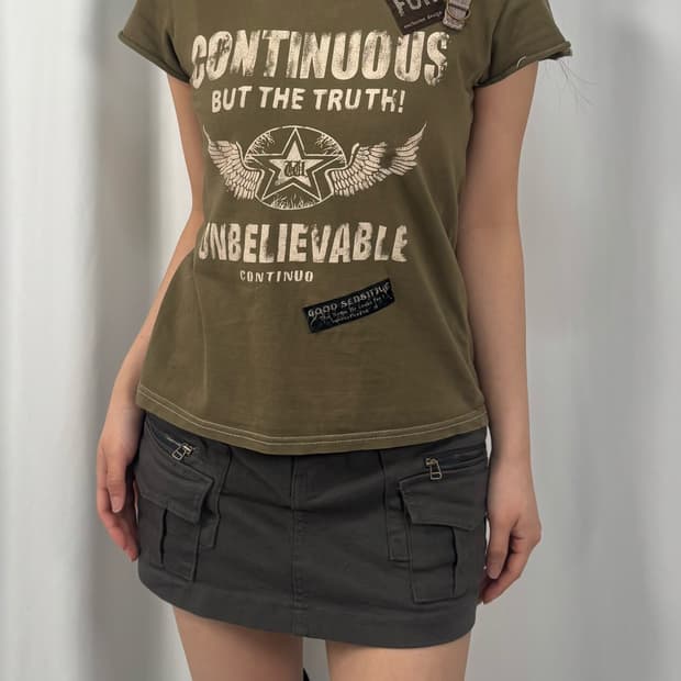 Vintage Khaki Graphic T-shirt