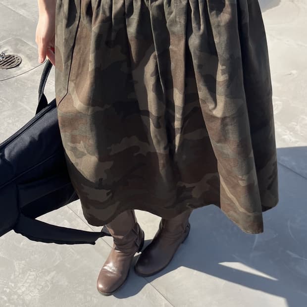 Camo Flare Skirt 카모 플레어 스커트