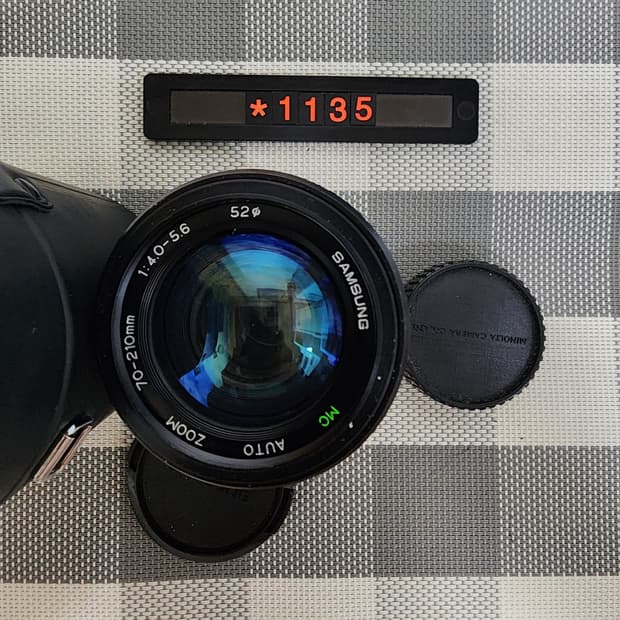 삼성 미놀타 마운트 70-210mm 줌렌즈 케이스포함