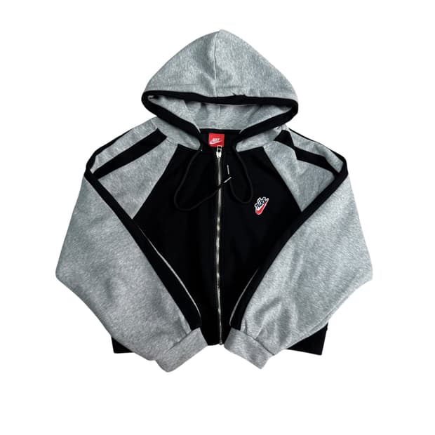 나이키 크롭 후드집업