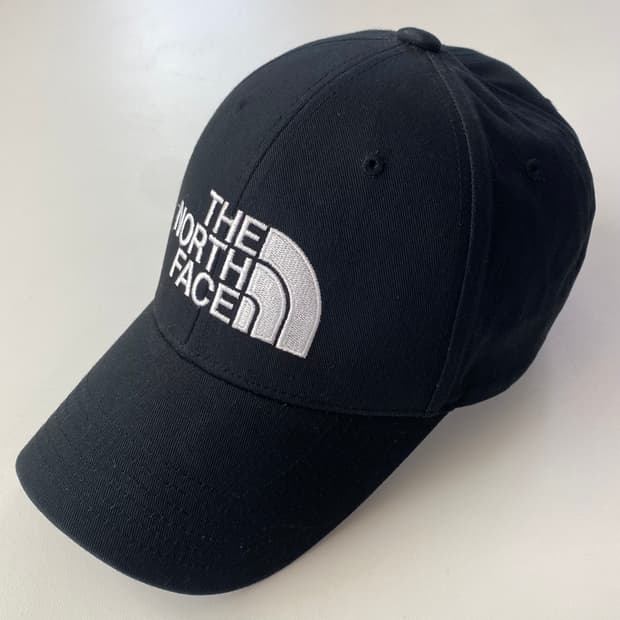 노스페이스 코튼 볼캡 - 블랙