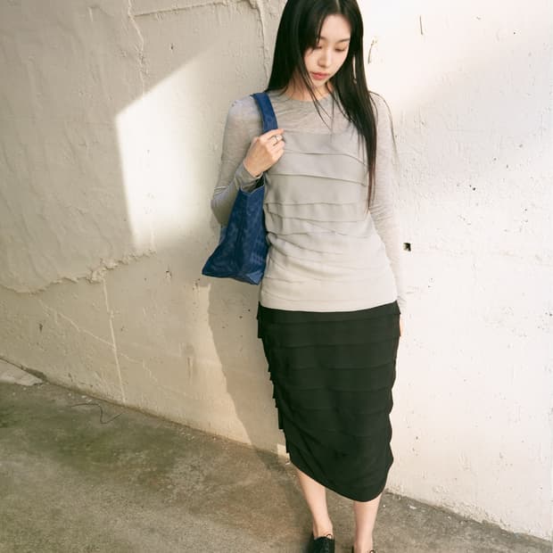 Viscose Silk Long Sleeve T-Shirt