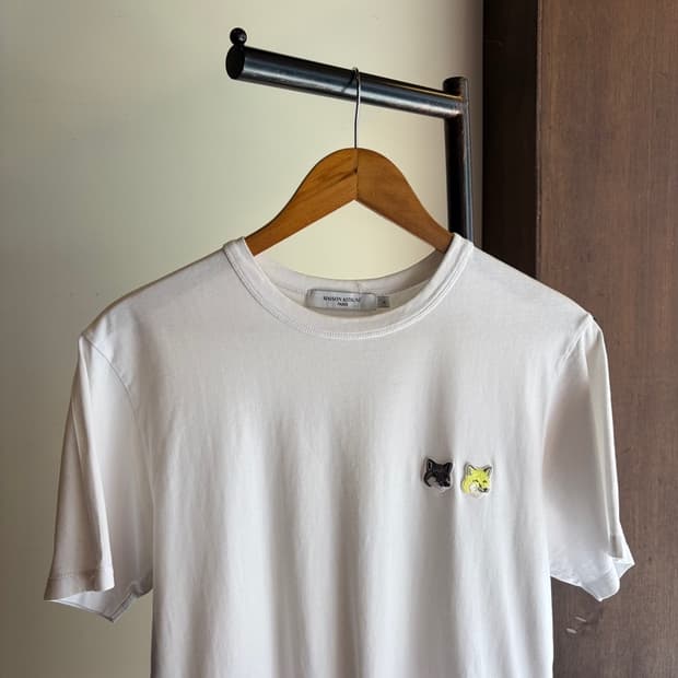 16785 - 메종키츠네 더블 폭스 헤드 반팔 티셔츠