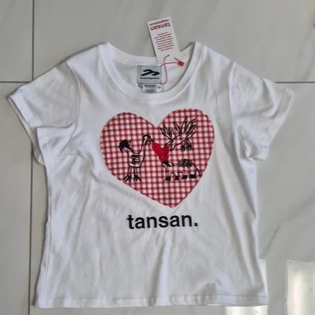 탄산마그네슘 철님보석함 세마리 화이트 티셔츠 (우먼)