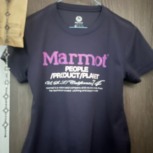 Marmot 기능성 보라 프린팅 티
