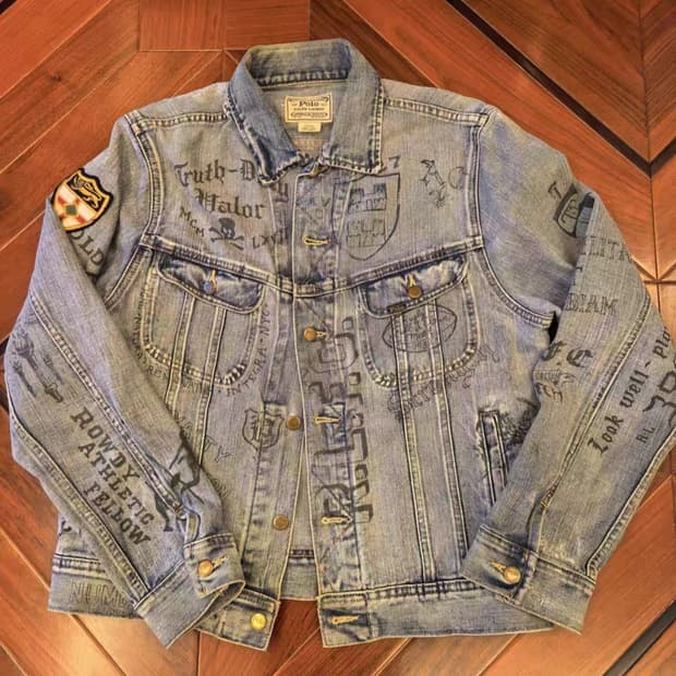 폴로 그래피티 데님자켓