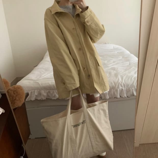 더바넷 다포딜 스탠드 칼라 버버리 코트