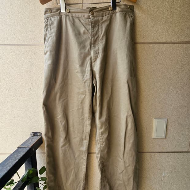 (2) 코모리 22SS 코튼 치노 오버 팬츠