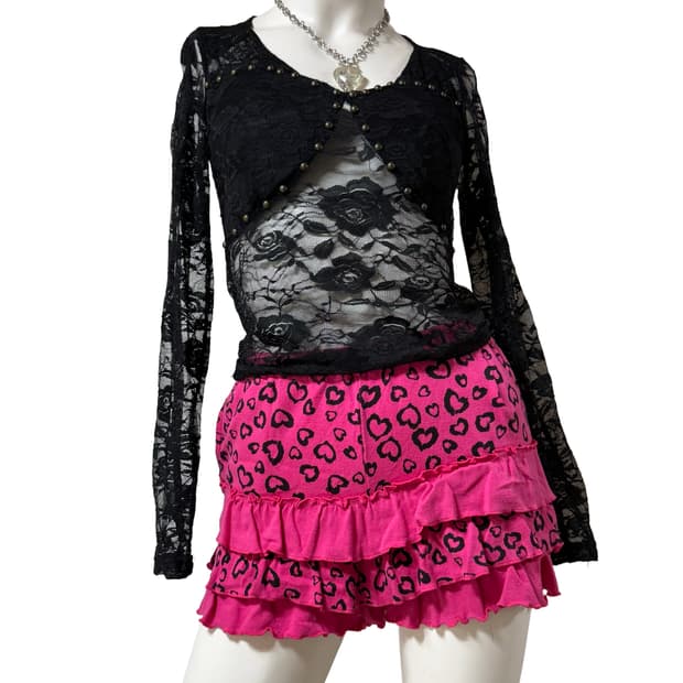 갸루st 핫핑크 팬츠