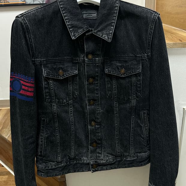 생로랑 18fw 데님자켓