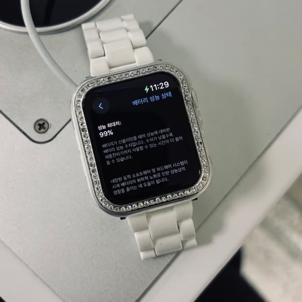 애플워치 SE 2세대 44mm 실버 (GPS+셀룰러)