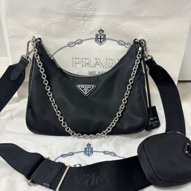 [SA 정품] 프라다 테수토 리나일론 호보백