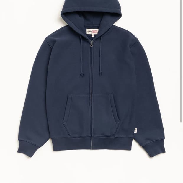 [L] 스투시 후드집업 네이비