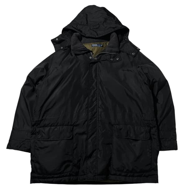 폴로 랄프로렌 다운 패딩 파카 블랙