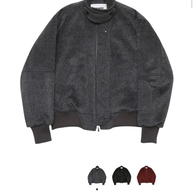 알렌느 3D 알파카 블루종