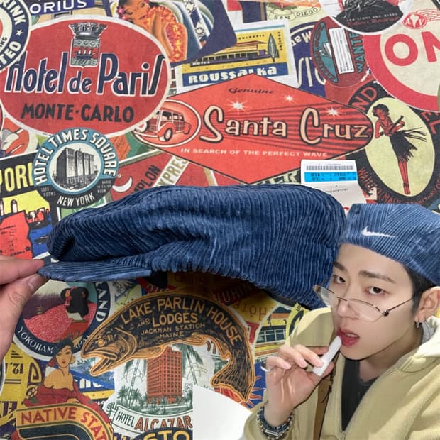 90s 새재품 지코 나이키 뉴스보이 헌팅캡 올드스쿨 베레모 코듀로이 os