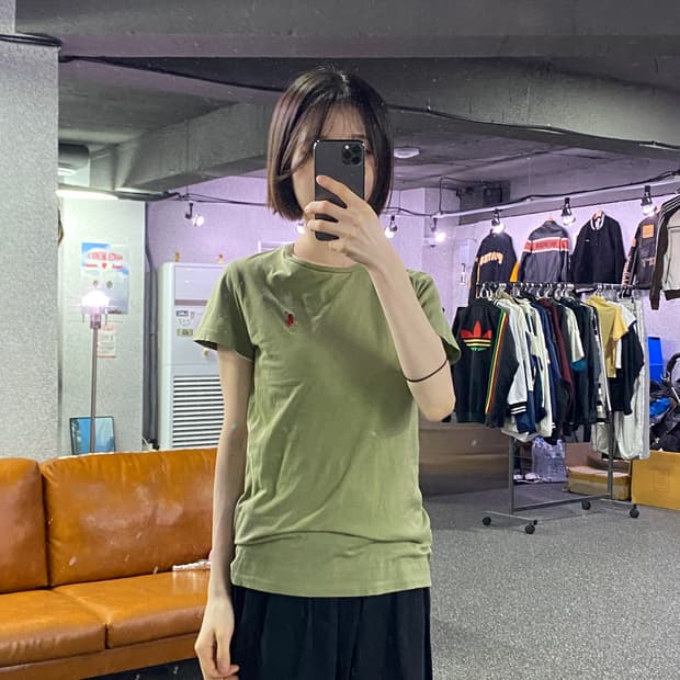 폴로 랄프로렌 레드포니 카키 쇼츠 슬리브 B4678