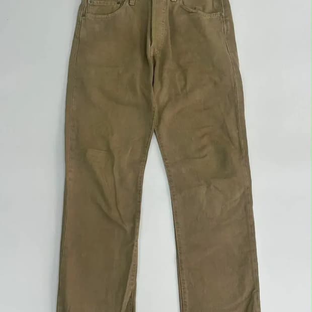 [32x32] 리바이스 501 베이지 스트레이트 데님 팬츠