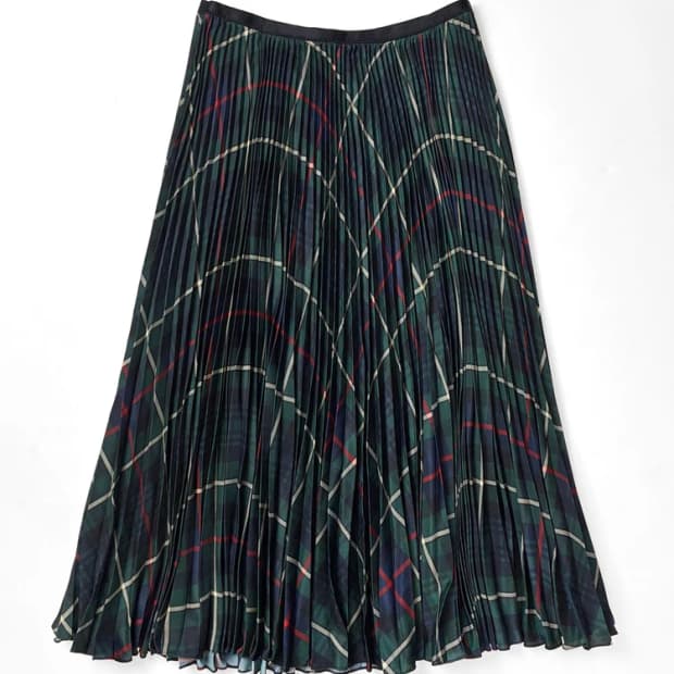 폴로 랄프로렌 클래식 플리츠 주름 롱 스커트 PN5565   