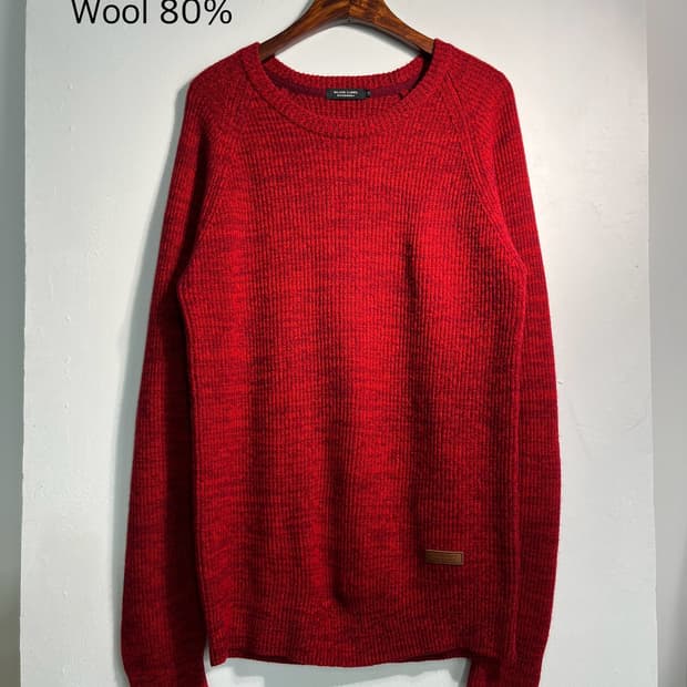 Burberry 버버리 울 80% 엘보우패치 니트 2사이즈