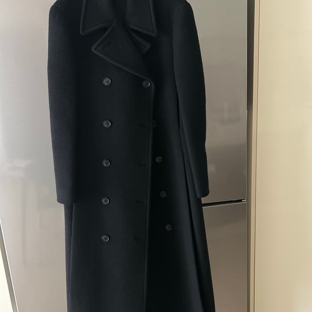 렉토 더블코트 롱코트 수지코트