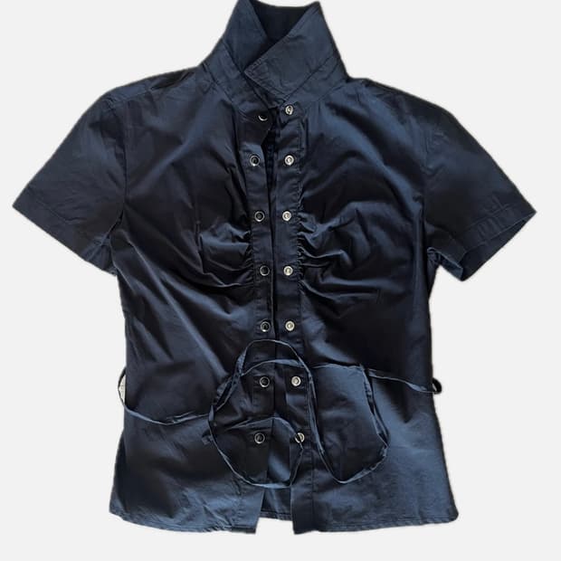 LARTIGENT LLS RIBBON SHIRT 라티젠 리본 셔츠