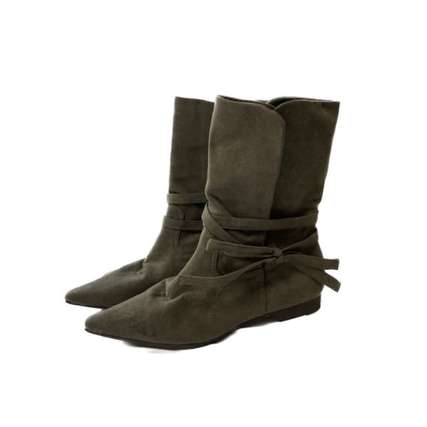 리본 스트랩 부츠