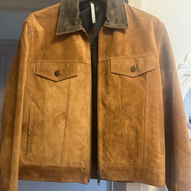 노이어 스웨이드 웨스턴 크롭 자켓