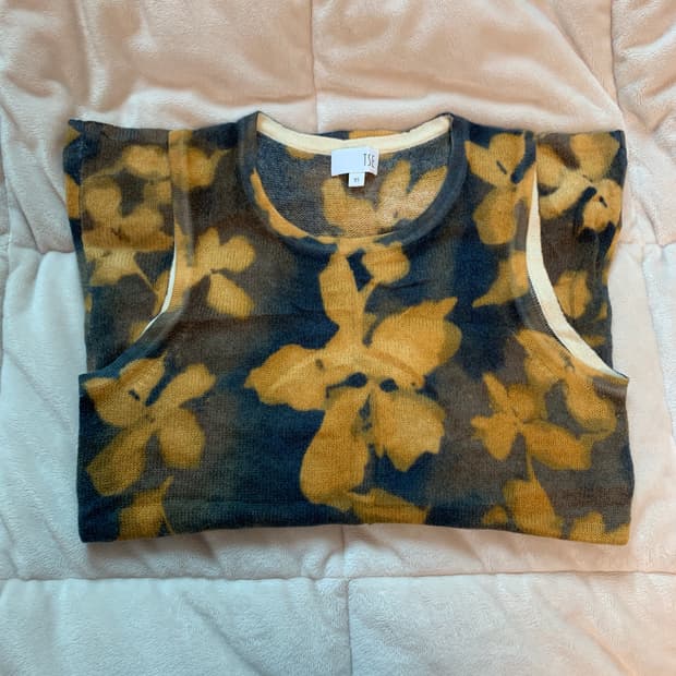 TSE 캐시미어 슬리브리스 xs