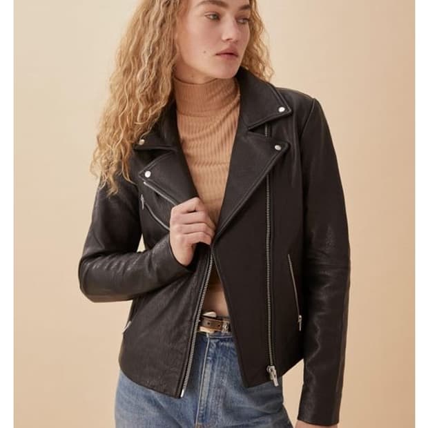 리포메이션 베다 배드 레더 양가죽 라이더 자켓 사이즈 S