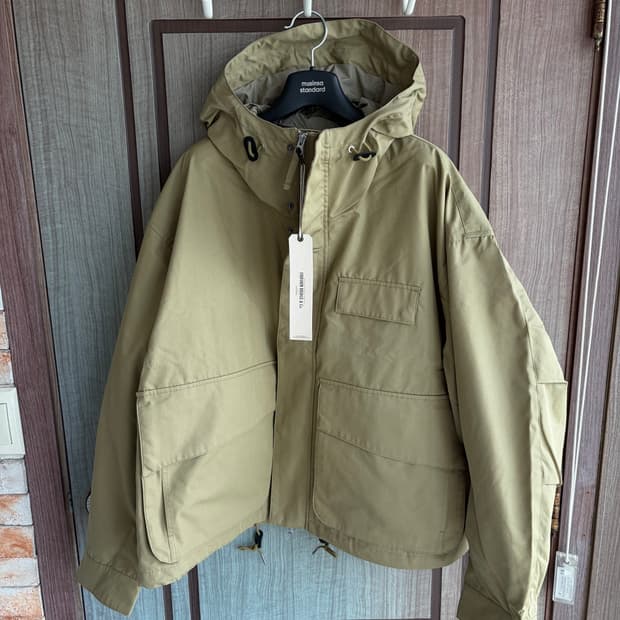 새상품(XL)유니폼브릿지 후드 숏 파카 카키올리브