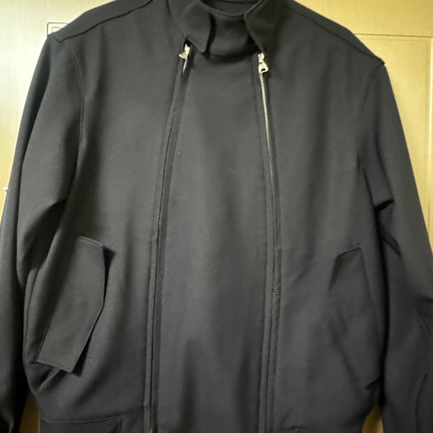 EE 누마레 DOUBLE ZIP HARRINGTON JACKET NAVY