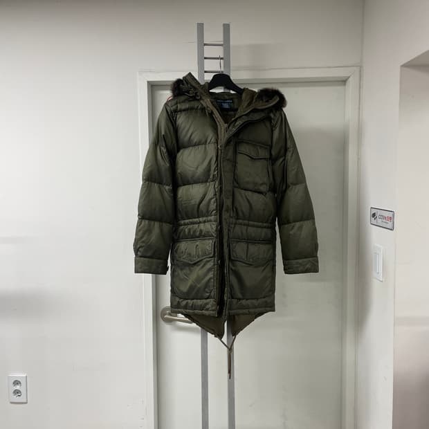 폴로 랄프로렌 카키 패딩 S(W)