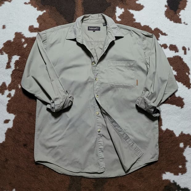 팀버랜드 남성용 카키 셔츠(XL)