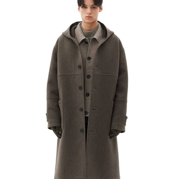 일꼬르소 후드 울 코트 105