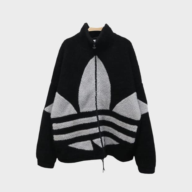 아디다스 빅 불꽃 로고 뽀글이 자켓 60957