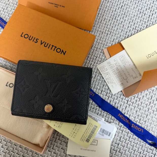 백화점구매 풀구성 루이비통 앙프렝뜨 카드지갑