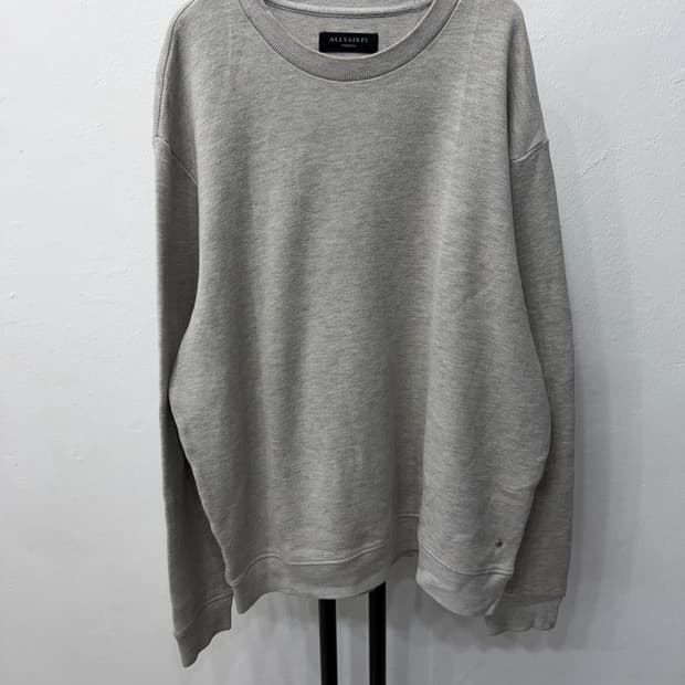 정품) 올세인츠 오버핏 그레이 맨투맨 M 