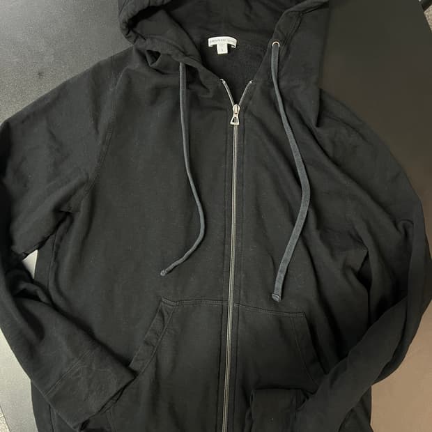 제임스펄스 후드집업 블랙 색상 3사이즈