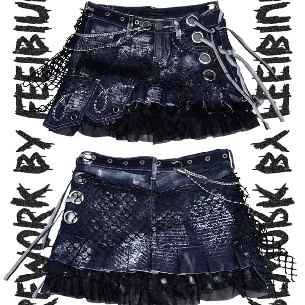 FEELBLUE REWORK 017 – Nightweb Skirt