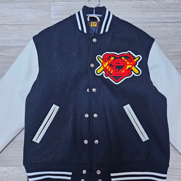 휴먼메이드 x 카우스 바시티 자켓(새상품)