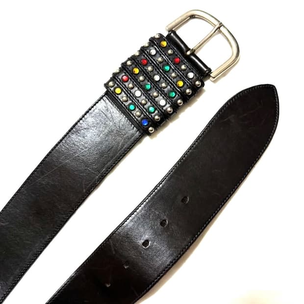 이태리 젬 스터드 빅 벨트