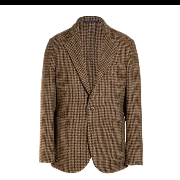 Justo Gimeno 트위드 하운드투스 자켓 50