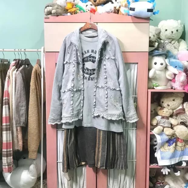 카모메산장 빈티지 모리 코디 세트