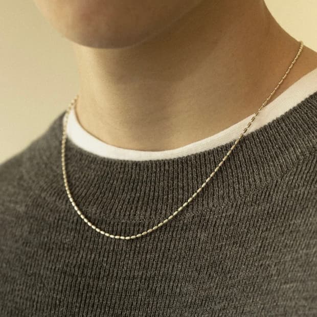 eou studio join necklace 은 목걸이 무광 51cm