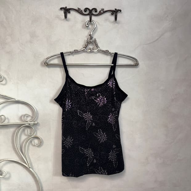 Black metal silver oriental floral 슬리브리스
