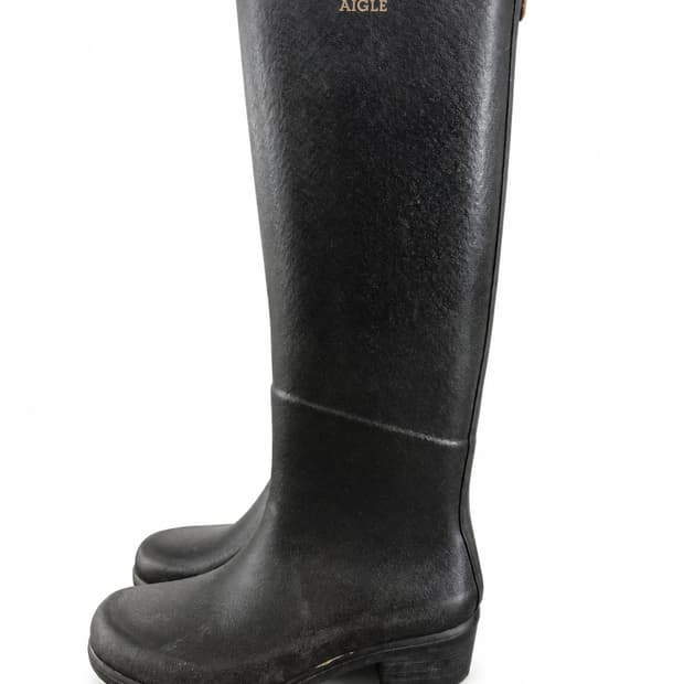 AIGLE 여성 레인부츠 230mm 블랙