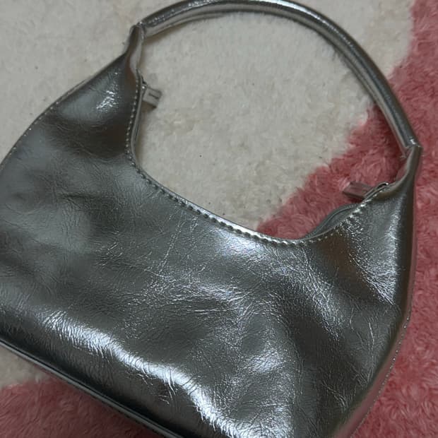 실버 미니 토트백